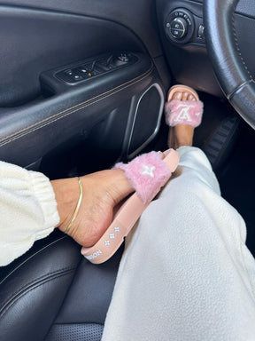 Slide Louis Vuitton Pelúcia Luxo